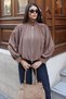 Linda Twill Fabric Double Zipper Lined Jacket Camel