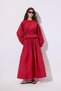 KURZE BLUSE MIT BINDUNGSDETAIL ROT - 4
