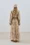 Long Tie Chiffon Dress Blossoms - 6