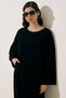 Towel Fabric Casual Dress Black - 3