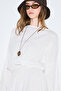 Muslin Waist Tight Dress Ecru - 4
