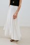 Folded Ruffle Long Skirt Ecru - 4