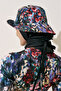 Scarf-Detail Bucket Hat Color Palette - 5
