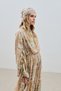 Long Tie Chiffon Dress Blossoms - 3