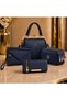 Luxury Women's Handbag Set 4 Pieces Shoulder+Crossbody+Wallet+Phone Bag Combination
