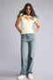 90's Wide Leg High Waist Pipe Leg Jeans I2978Ax26Au - 4