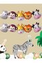 Green Color Number Balloon Safari 5 Years Birthday Party Balloon Set Safari Animals Theme Party - 3