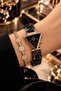 Triangle Case Gold Black Color Women's Watch - Steel Band - Japanese Machine - Water Resistant - Special Boxed Dkby2059C2 - 2