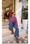 Oversize Colorful Striped Brand Equivalent Premium Sweater - 2