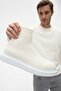 Magosa premium knit laceless men's sports boot white