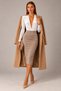 Women's Deep V Neck Long Sleeve Italian Velvet Snap Bodysuit Body - 7