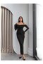 Strappy Collar Lace Dress - 4