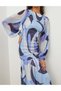 Rochie medie, Albastru - 3