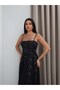 Strappy Floral Embroidered Tulle Detail Dress - 6