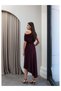 Draped Cowl Neck Asymmetric Dress - 5