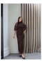 Vestido Midi with Foil Detail