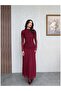 Neck and Waist Ruched Chiffon Long Dress