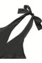 Rochie scurta, Negru - 7