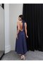 Polka Dot Tie-Neck Flared Dress - 5