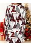Rochie scurta, Alb/Rosu - 4
