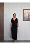 V-Neck Shoulder Buckle Detailed Midi Dress - 4