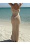 Rochie de plaja, crem - 3