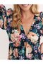 Rochie scurta, Floral print - 4