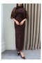 Vestido Midi with Foil Detail - 3