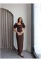 Balloon Sleeve Square Neck Dress - 4