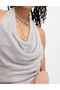 Rochie lunga, Argintiu - 3