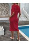 Rochie de plaja, Rosu - 3