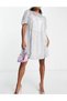 Rochie scurta, Argintiu - 4