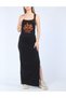Rochie lunga, negru - 6