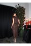 Sleeveless Waist-Fitted Lace Dress - 5