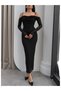 Strappy Collar Lace Dress - 3