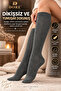 Original Women's Below-Knee Premium Cotton Non-See-Through Opaque Non-Elastic Non-Marking Non-Squeezing Non-Trace Breathable Skin-Friendly Soft Textured All-Day Comfort Luxury Women's Socks |   1 Pair - Dark Gray - 4