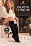 Original Women's 4 Pairs of Premium Cotton Below-Knee Socks, Non-See-Through, Opaque, Non-Rubberized, Non-Pressing, Non-Marking, Breathable, Skin-Friendly, Soft Textured, All-Day Comfort, Luxury Women's Socks |   4-Pack - Black