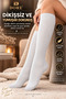 Original Women's Below-Knee Premium Cotton Non-See-Through Opaque Non-Elastic Non-Marking Non-Squeezing Non-Trace Breathable Skin-Friendly Soft Textured All-Day Comfort Luxury Women's Socks |   1 Pair - White - 4