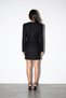 Black collar lace detailed buttoned jacket - 4