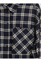 Blue Plaid Oversize Women's Lumberjack Shirt Tunic - 7
