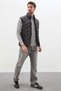 Zippered Stand Collar Inflatable Vest with Pockets - 3