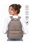 34100 Mink Water Resistant Fabric School Bag Unisex School Backpack