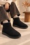 Classic Ultra Mini Platform Chestnut Mini Tan Suede Fur Lined Thin Sole Women's Boots