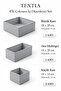 4-Drawer Cabinet Organizer Box Shelf Set Baby Item Children's Room Bathroom Organizer/Grey - 7