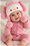Baby Girl Pink Winter Plush Rabbit Hat |   Gift Model with Ears and Pompom - 2
