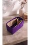 Double Colorful Single Compartment Bag Organizer Purple - Beige Color Dimensions: 28 X 15 X 12 (Length X Height X Width) - 6