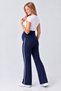 Modal Fabric Ribbed Spanish Leg High Waist Adjustable Belt Maternity Leggings - 4