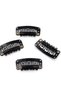 Welding-Hairpiece and Hat Holder Black Snap Buckle 10pcs - 3