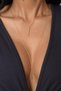 Gold Plated Bar Pendant Double Line Women's Low-Cut Necklace