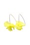 Yellow Floral Dangle Acrylic Nola Women's Earrings - 4